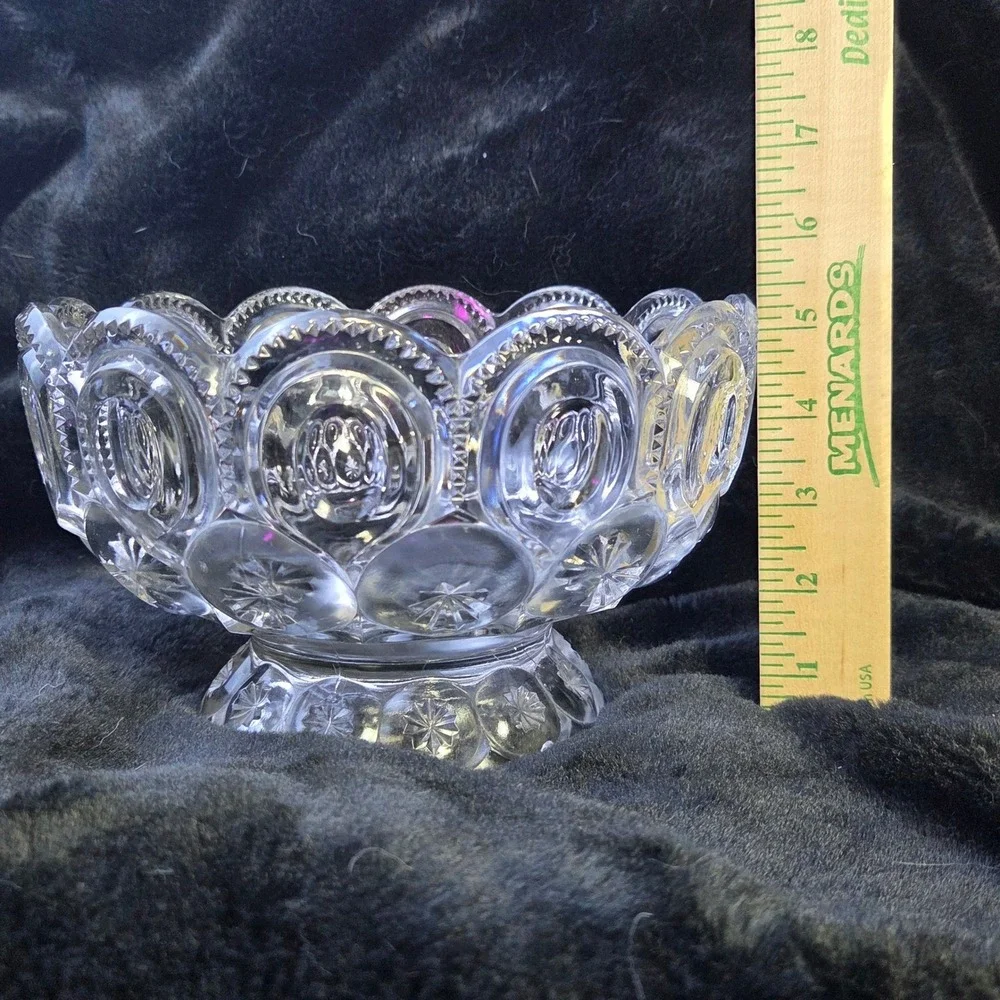 Antique Adams EAPG Palace Moon & Star 8.5